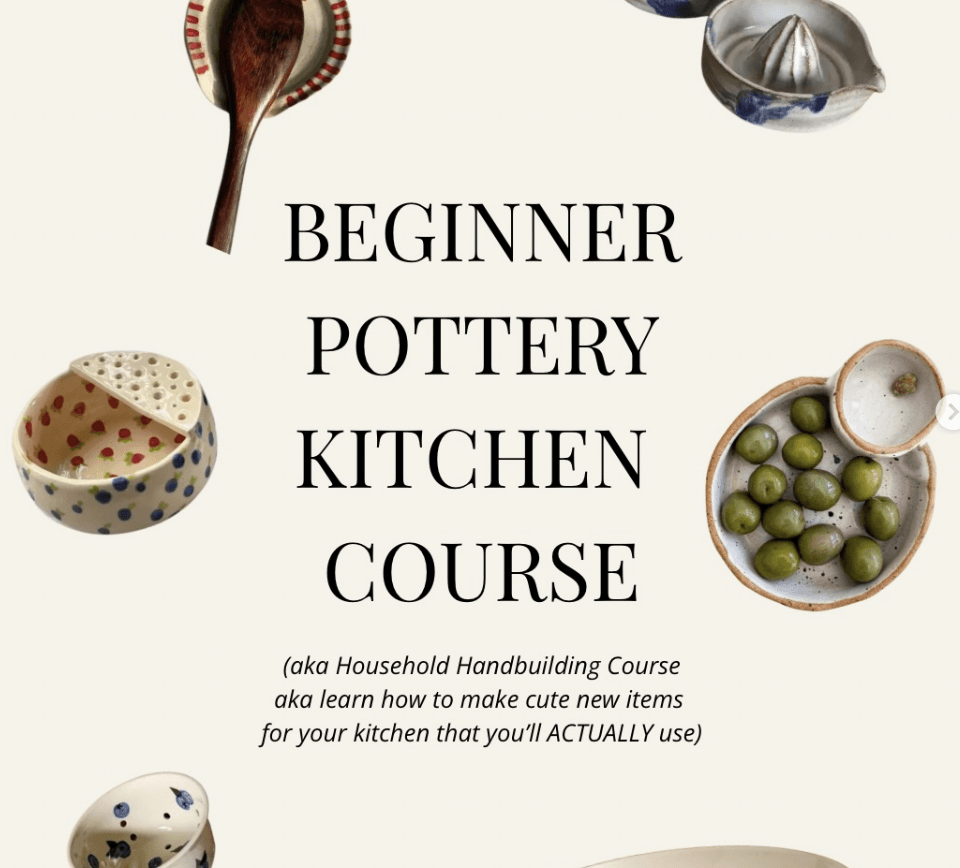 Household Handbuilding Course — Saturdays — Multi-week pottery course for developing ceramic skills